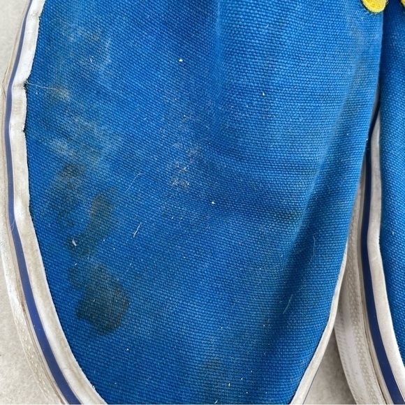 VANS OFF THE WALL Women/men Boyd Tech Blue Yellow Slip On Skate shoes M 7.5 -W 9 - Picture 9 of 9